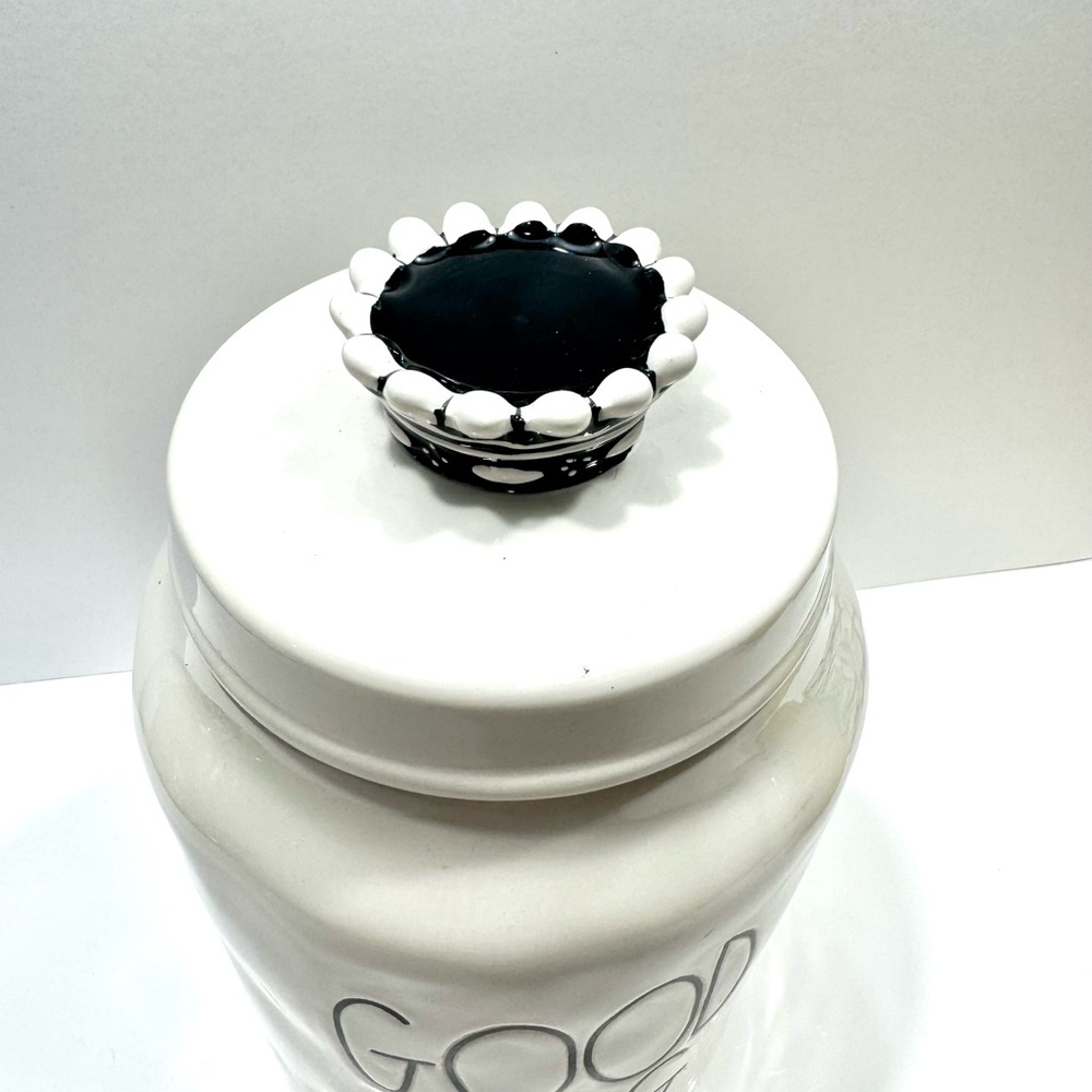RAE DUNN GOOD DOG FOOD SNACK CANISTER - Picture 3 of 14